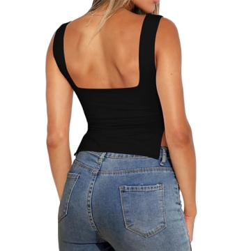 Stylish Lauweion Backless Crop Tank Top for Women