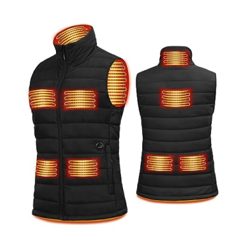 uupalee Women's Heated Vest - Battery Pack Included, Slim Fit Waterproof Jacket for Winter Outdoor A...