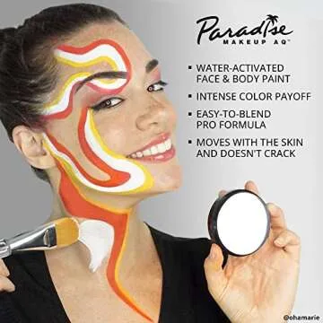 Mehron Makeup Paradise AQ Pro Size | Face & Body Paint