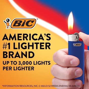 BIC Maxi Pocket Lighter Assorted Colors 14 Count Pack
