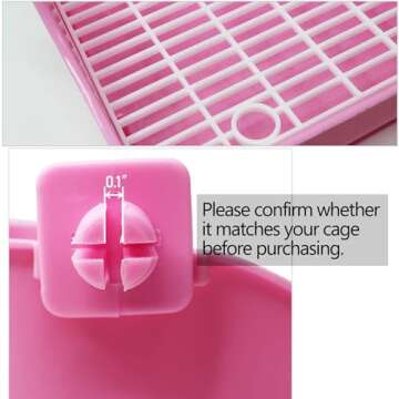 Kathson Small Animal Litter Box for Rabbits and Guinea Pigs