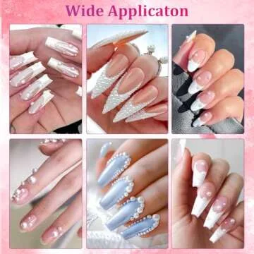 Belleboost Flatback Pearls Kit for DIY and Nail Art