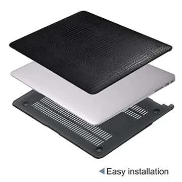 MonsDirect MacBook Air Case with Keyboard Cover for Protection