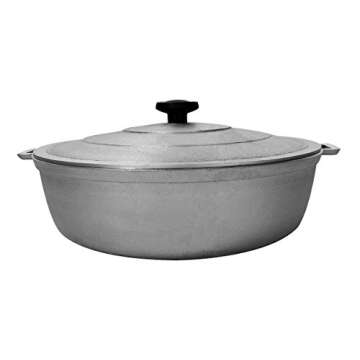 Uniware 9900 Super Quality Aluminum Caldero,Dutch Oven,3.4 QT,Silver (24 cm (9.4-Inch))