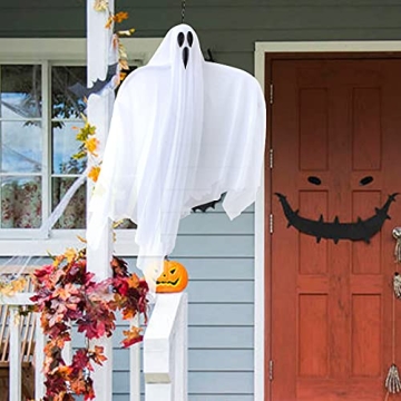 Hanging Ghosts Halloween Decorations Outdoor - 4 Pcs