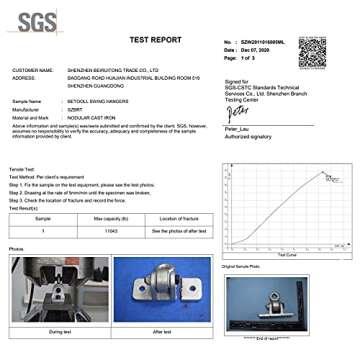 BETOOLL Heavy Duty Swing Hangers - 2400lb Capacity for Indoor Outdoor Use