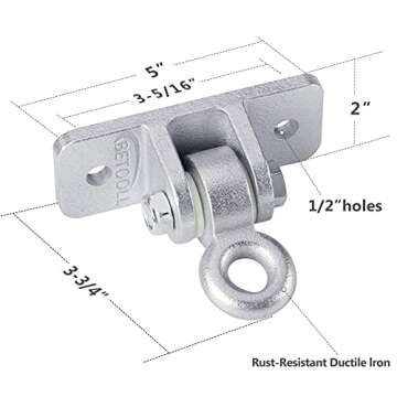 BETOOLL Heavy Duty Swing Hangers - 2400lb Capacity Set
