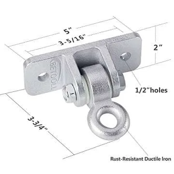 BETOOLL Heavy Duty Swing Hangers - 2400lb Capacity Set