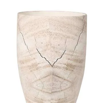 Sagebrook Home Ivory Ceramic Vase - Stunning Decorative Decor