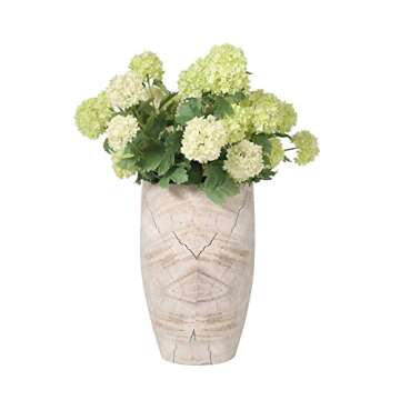 Sagebrook Home Ivory Ceramic Vase - Stunning Decorative Decor