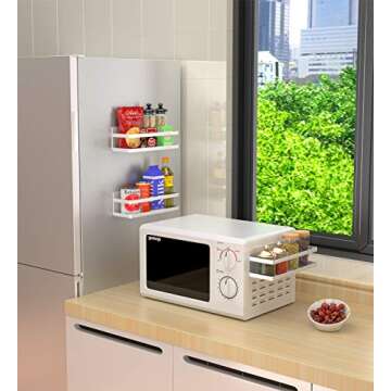Alphyse Magnetic Spice Rack Organizer for Refrigerator