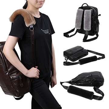 Comfortable OGLAND Sheepskin Seat Belt Pads 2 Pack