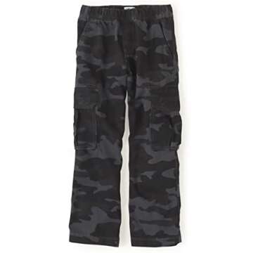 Boys Night Camo Cargo Pants - Comfortable & Stylish Size 8