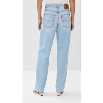Levi's Women's Baggy Dad Jeans, Pick Sides, Blue, 26