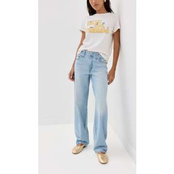 Levi's Women's Baggy Dad Jeans, Pick Sides, Blue, 26