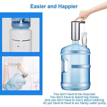 Auto Bottled Water Pump with Volume Control Water Dispenser Rechargeable Gallon Water Bottle Jug Dispenser Pump.