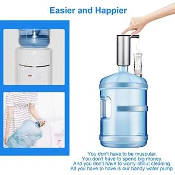 Auto Bottled Water Pump with Volume Control Water Dispenser Rechargeable Gallon Water Bottle Jug Dispenser Pump.