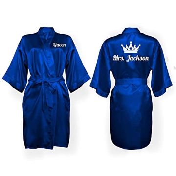 Custom Satin Women's Robes | Personalized for Weddings & More