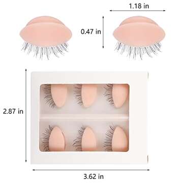 Replacement Eyelids for Eyelash Training Mannequins