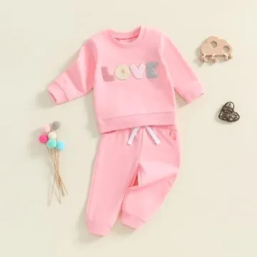 Stylish mlpeerw Baby Girl Valentines Day Outfit 3-24 Months