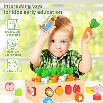JUZBOT Montessori Wooden Educational Toys for Toddlers
