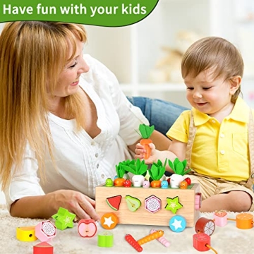 JUZBOT Montessori Wooden Educational Toys for Toddlers