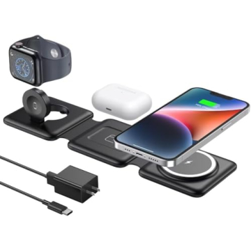 Compact 3-in-1 Magnetic Charger for Apple Devices