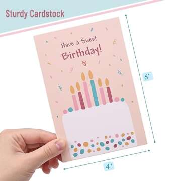Mr. Pen- Assorted Birthday Cards with Envelopes, 20 Pack, 4 x 6 Inches, Birthday Cards Pack, Bulk Birthday Cards, Birthday Card Pack, Box of Birthday Cards, Greeting Cards Birthday