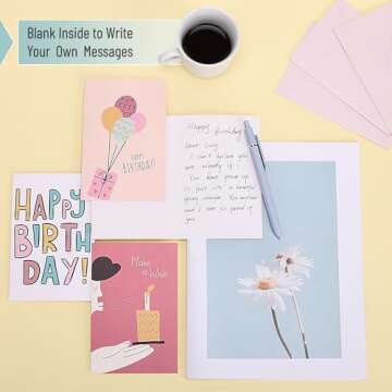 Mr. Pen- Assorted Birthday Cards with Envelopes, 20 Pack, 4 x 6 Inches, Birthday Cards Pack, Bulk Birthday Cards, Birthday Card Pack, Box of Birthday Cards, Greeting Cards Birthday