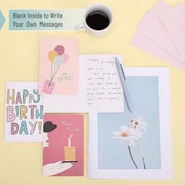 Mr. Pen- Assorted Birthday Cards with Envelopes, 20 Pack, 4 x 6 Inches, Birthday Cards Pack, Bulk Birthday Cards, Birthday Card Pack, Box of Birthday Cards, Greeting Cards Birthday