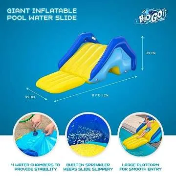 Bestway H2OGO! Giant Inflatable Water Slide for Pool Fun