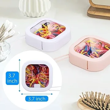 Portable Hair Tie Organizer 4Pcs Travel Hair Accessories Storage