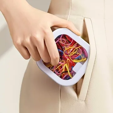 Portable Hair Tie Organizer 4Pcs Travel Hair Accessories Storage