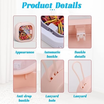 Portable Hair Tie Organizer 4Pcs Travel Hair Accessories Storage