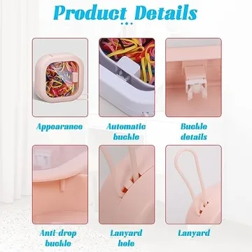 Portable Hair Tie Organizer 4Pcs Travel Hair Accessories Storage