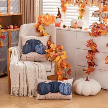 DFXSZ Decorative Fall Pillow Covers 12x20 Inch
