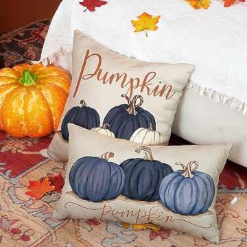 DFXSZ Decorative Fall Pillow Covers 12x20 Inch