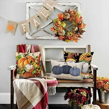 DFXSZ Decorative Fall Pillow Covers 12x20 Inch