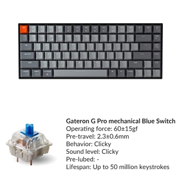Keychron K2 75% Bluetooth Mechanical Keyboard | Compact & Stylish