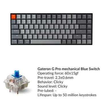 Keychron K2 75% Bluetooth Mechanical Keyboard | Compact & Stylish