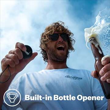 Speaqua - Waterproof Bluetooth Speaker w/Bottle Opener - Small Portable Bluetooth Speaker - Dual Blu...