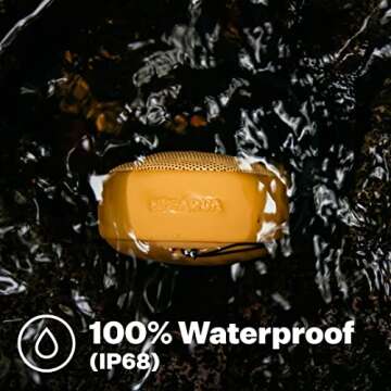 Speaqua - Waterproof Bluetooth Speaker w/Bottle Opener - Small Portable Bluetooth Speaker - Dual Bluetooth Speaker Pairing – Beach Accessory -Cruiser H2.0 Portable Outdoor Speaker - Manta Ray Black