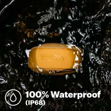 Speaqua - Waterproof Bluetooth Speaker w/Bottle Opener - Small Portable Bluetooth Speaker - Dual Bluetooth Speaker Pairing – Beach Accessory -Cruiser H2.0 Portable Outdoor Speaker - Manta Ray Black