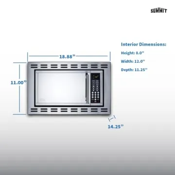 Summit 24” Stainless Steel Over-The-Range Microwave Compact Design