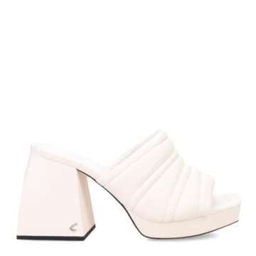 Circus NY by Sam Edelman Women's Marlie Slide Sandal, White, 8.5 US