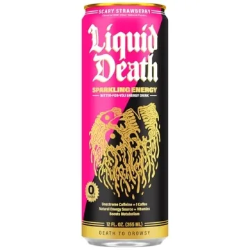 Liquid Death Sparkling Energy - Sugar-Free Strawberry Drink