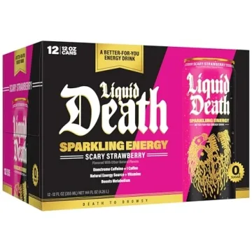 Liquid Death Sparkling Energy - Sugar-Free Strawberry Drink