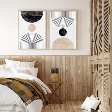 Stylish 16x24 Mid Century Modern Wall Art Prints Set