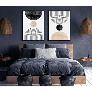 Stylish 16x24 Mid Century Modern Wall Art Prints Set