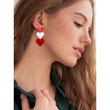 Heart Earrings for Women - Stylish Valentines Day Gifts